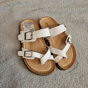 Gigil White Strap Sandals Kids Size 13